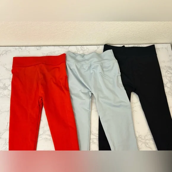 Copper Key Girls High Rise Knit Pants Size L/XL Lot Of 3 Joggers Red Black - Picture 5 of 6